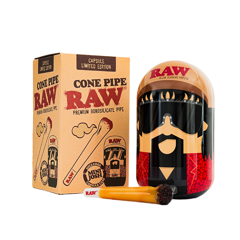 RAW Cone 5" Hand Pipe + Collectable Tin
