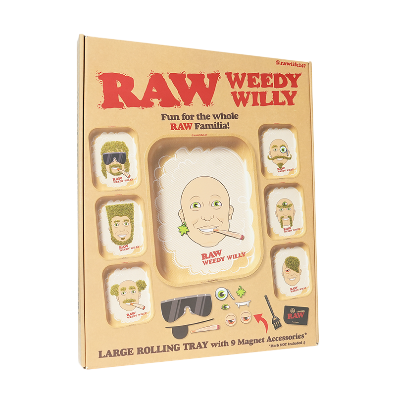 Raw Weedy Willy Tray With Magnets