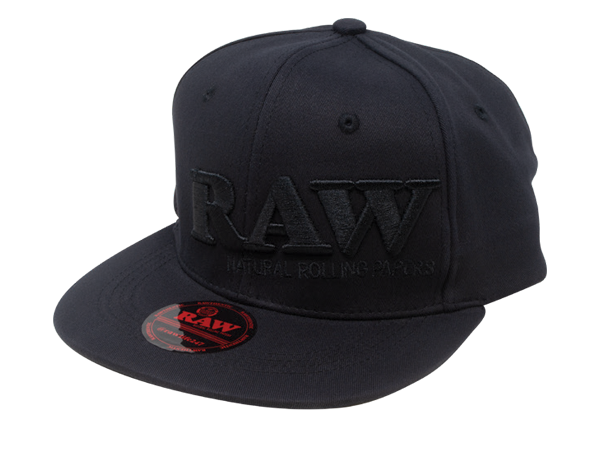RAW Black on Black Flex Fit Cap Genuine RAW