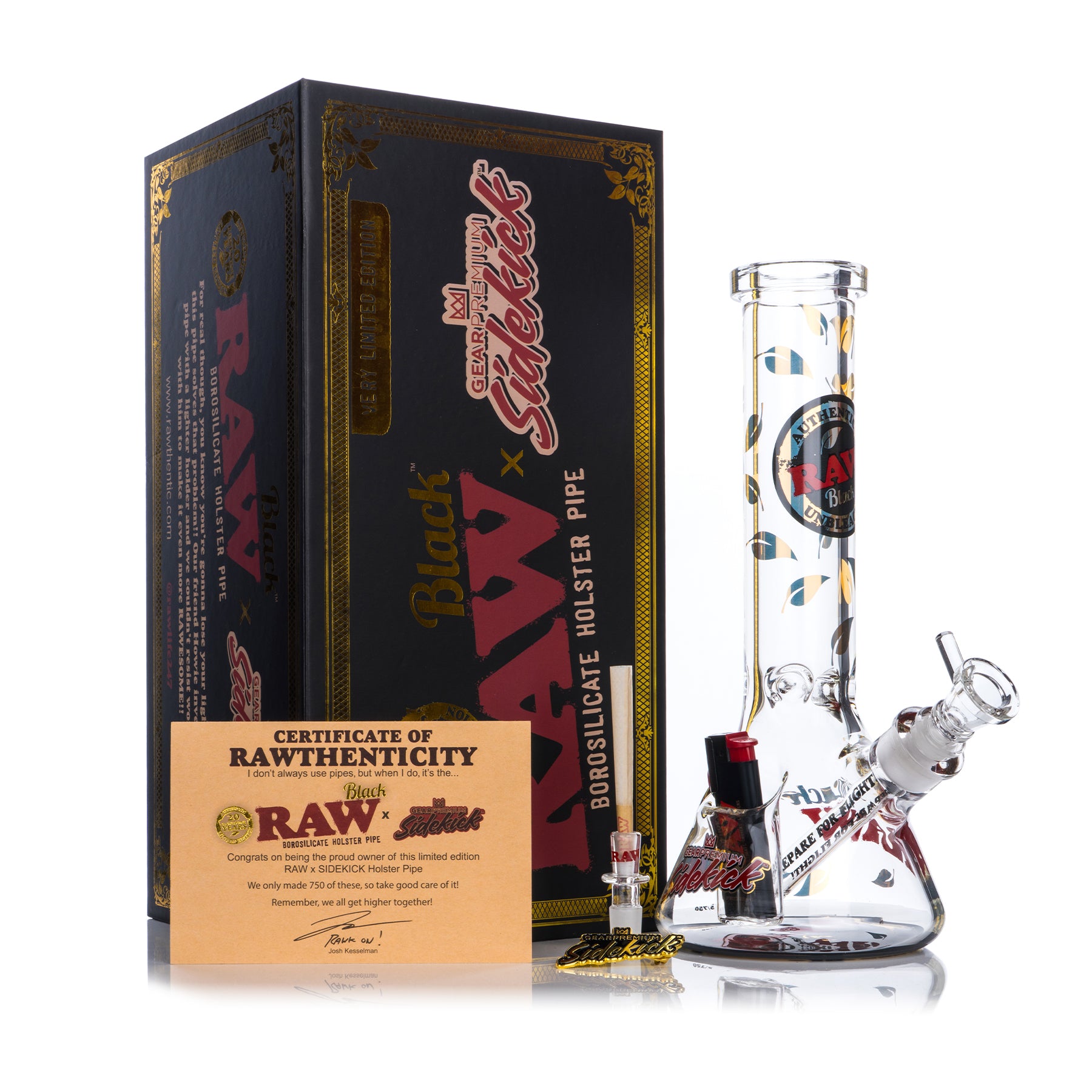 Raw Black Sidekick Holster Pipe