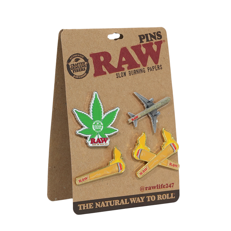 Raw Classic Badge Pin Set