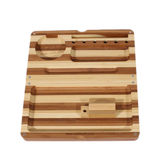 RAW Back Flip Striped Bamboo Rolling Tray