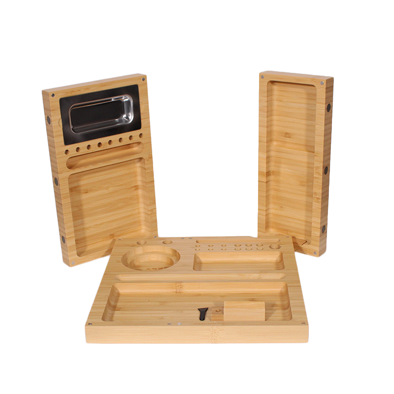 RAW Triple Flip Bamboo Rolling Tray